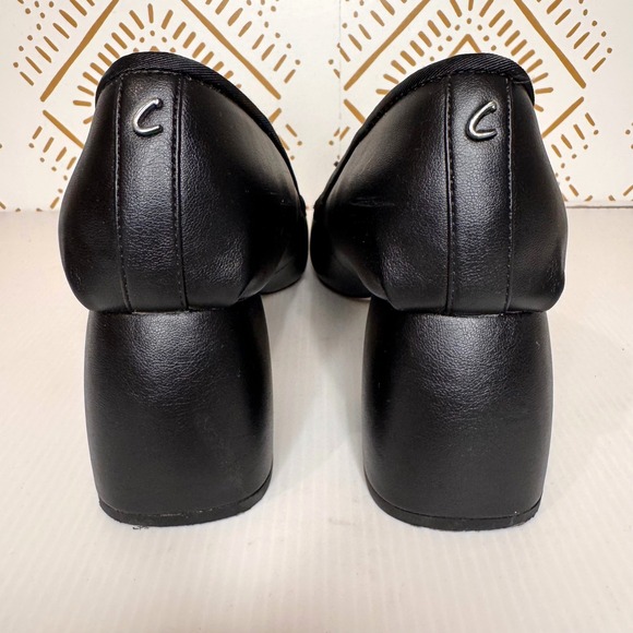 Circus NY Della Wrap Up Block Heel Ballet Sz 9 Black Ribbon Tie Square Toe Goth - Picture 7 of 15